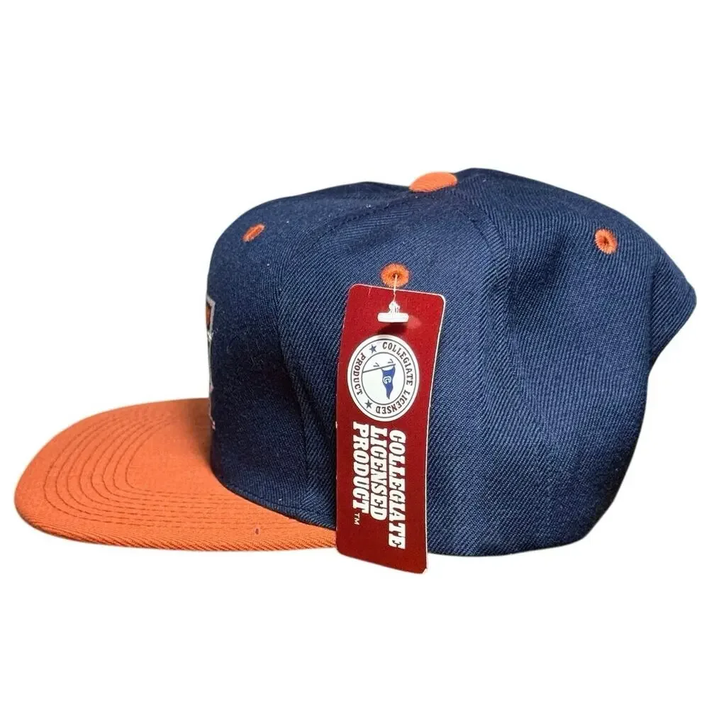 Vintage The G Cap Syracuse Orangemen Snapback Hat NWT Green Underbrim Navy